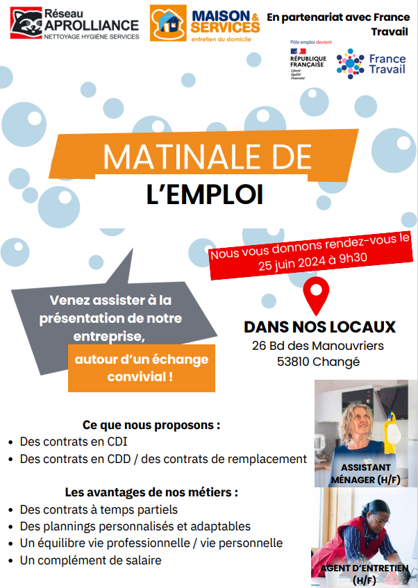 Matinale de l'emploi Juin 2024