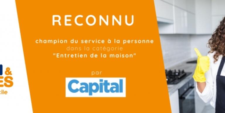 MAISON ET SERVICES est reconnu dans le palmarès des meilleures enseignes de France comme le champion du service à la personne dans la catégorie "entretien de la maison"